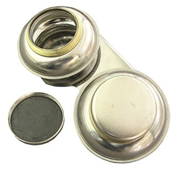 Godê de Aço Inox Duplo Tampa com Rosca